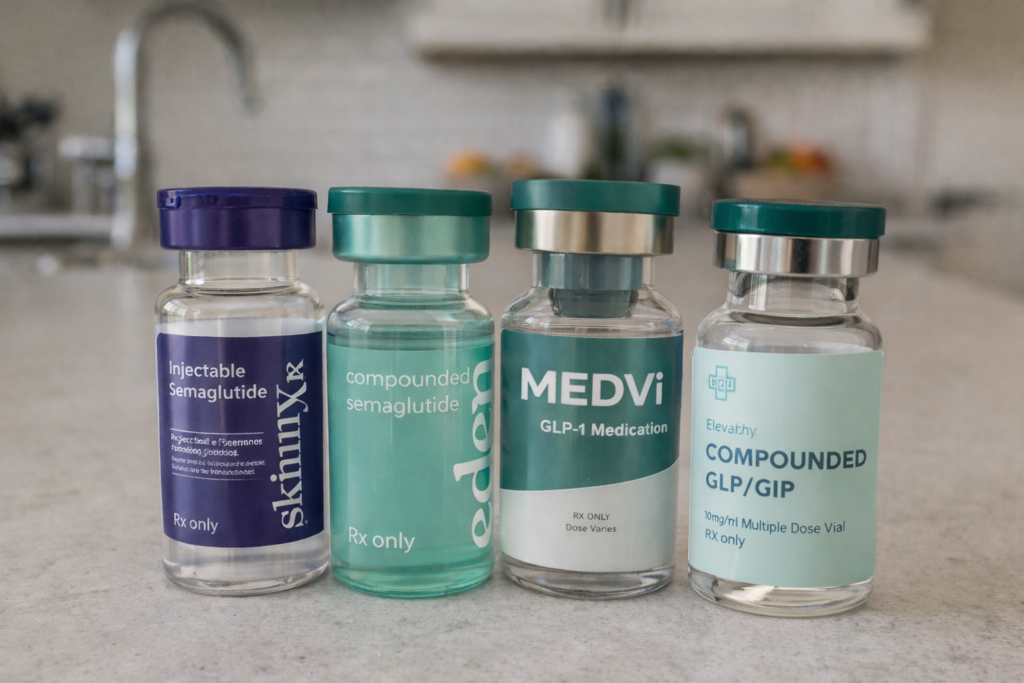 eden, skinnyrx, medvi, elevate comparison